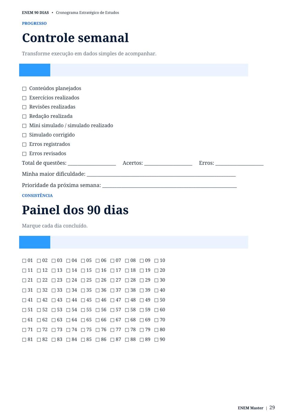 Placar de simulados: acompanhe sua evolução real